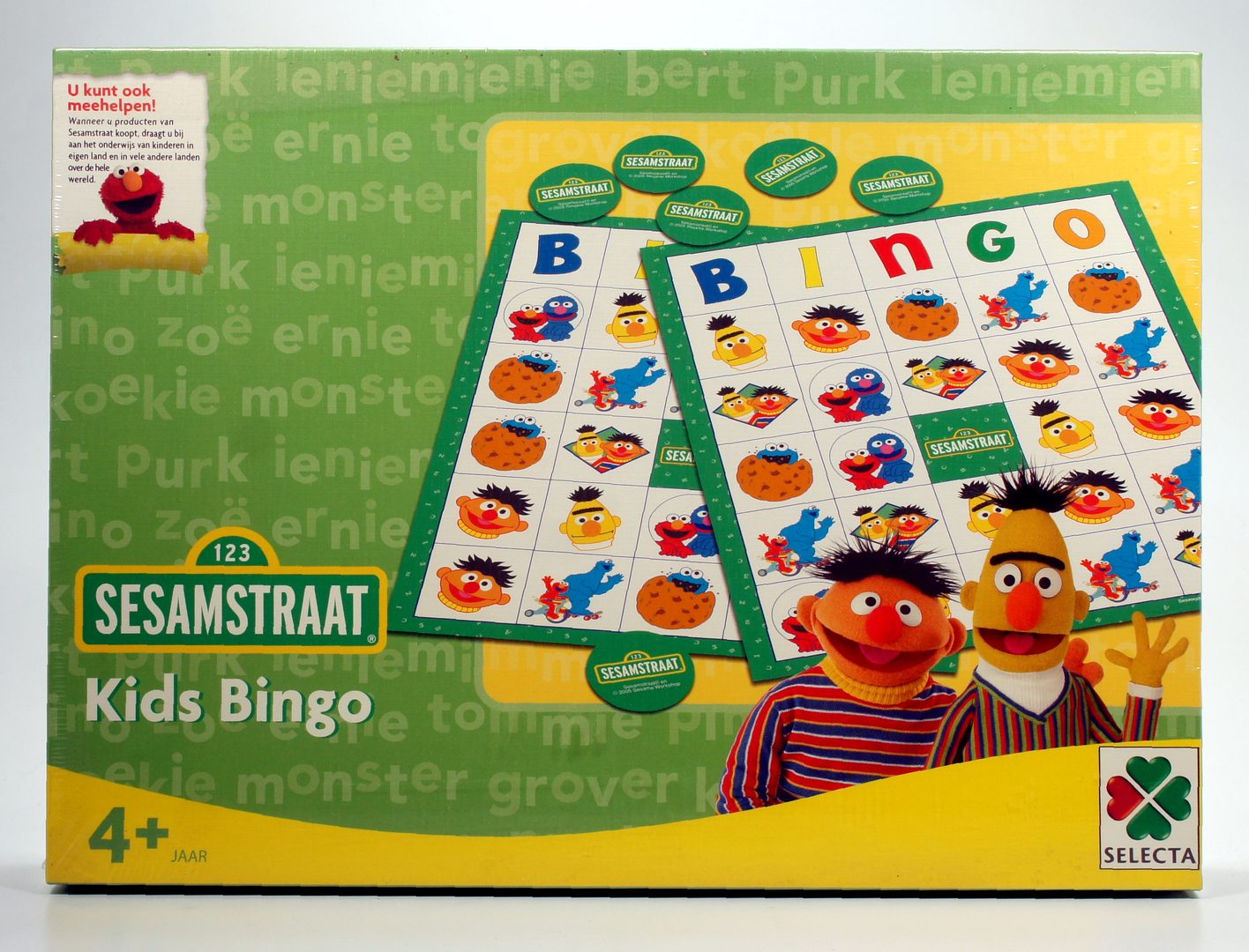 Sesame Street-themed Bingo game featuring characters Ernie and Bert.