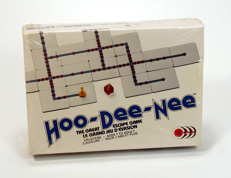 Vintage Hoo-Dee-Nee card game with snakes and ladders design.