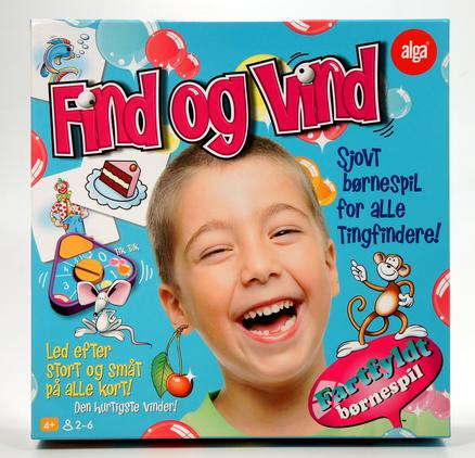 A smiling child on the cover of a colorful Danish magazine.