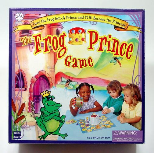 The Frog Prince board game with kids playing.