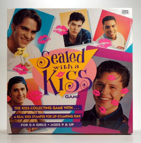 Sealed with a Kiss board game featuring the Backstreet Boys.