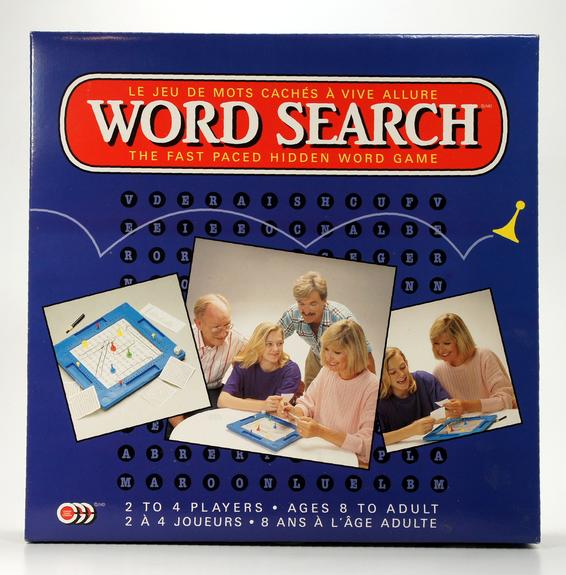 Box for a classic Word Search game with images of players.