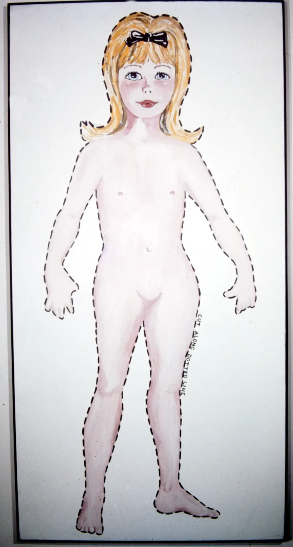 Outline of a human body with marked segments on a white background.