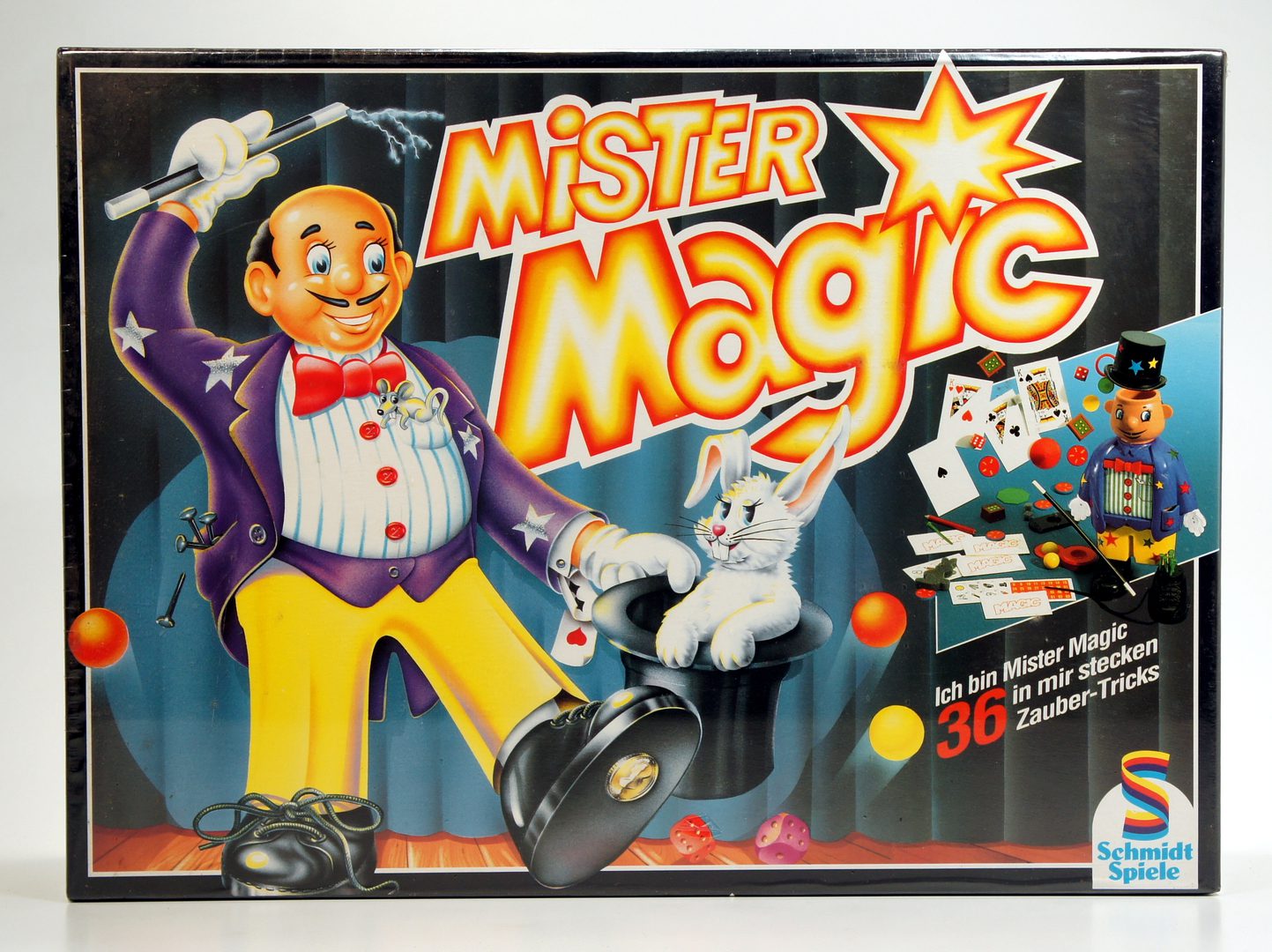 Vintage Mister Magic board game with magician and rabbit theme.