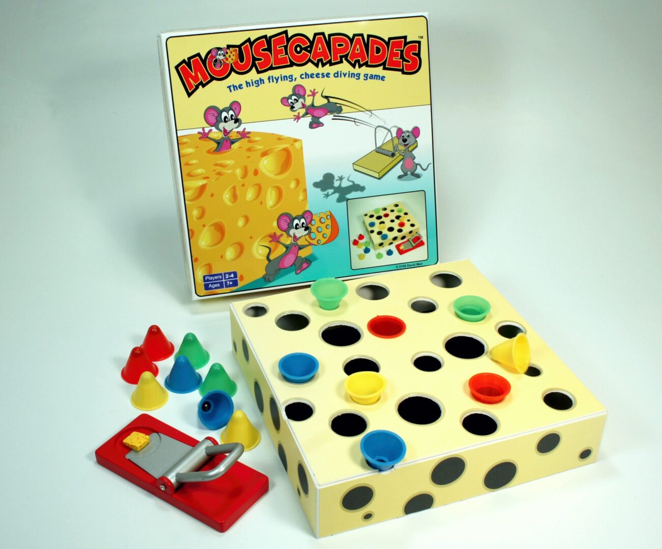 Classic Mouse Trap board game with colorful pieces and box.
