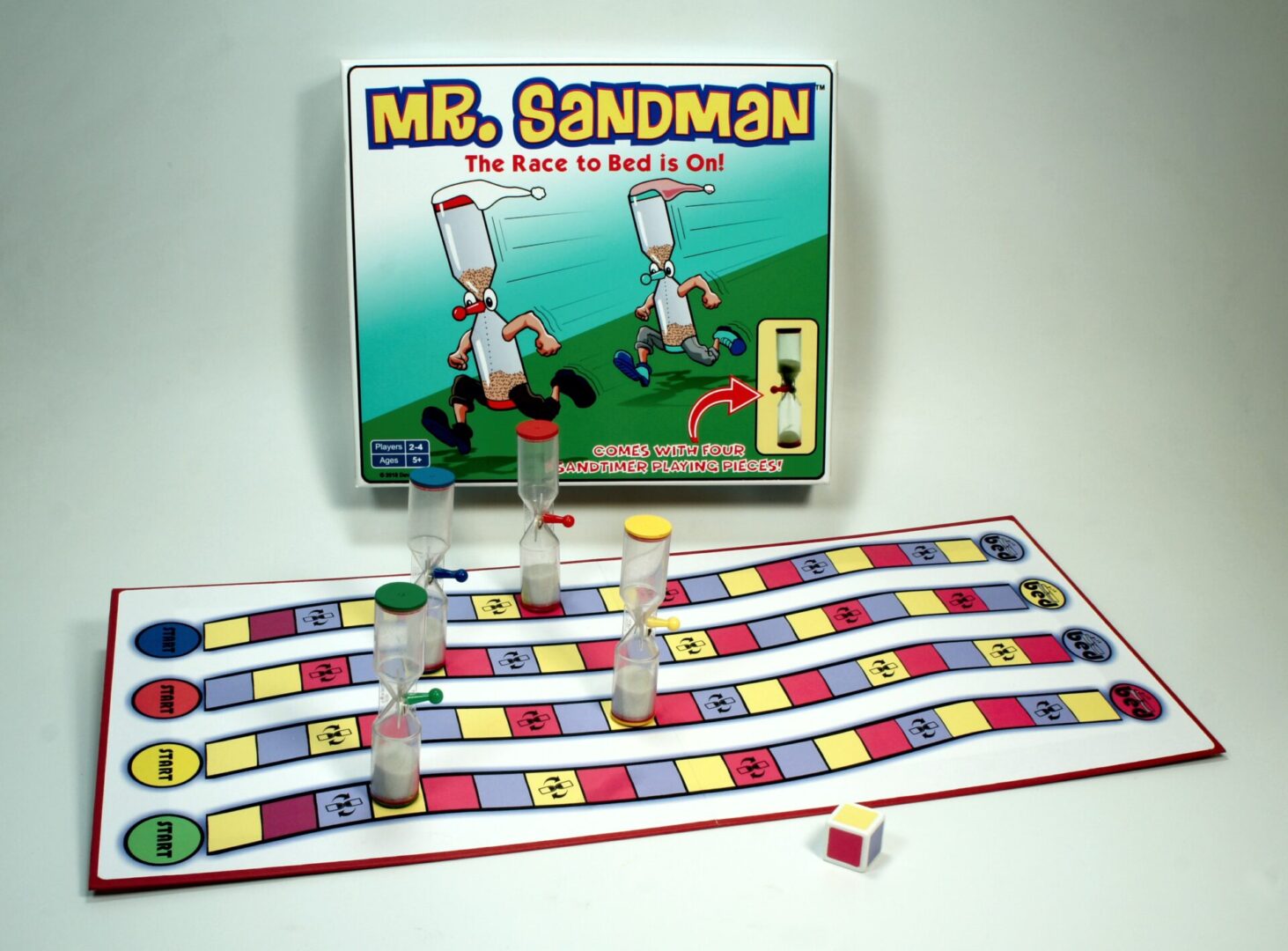 Vintage Mr. Sandman board game with colorful game board and pieces.
