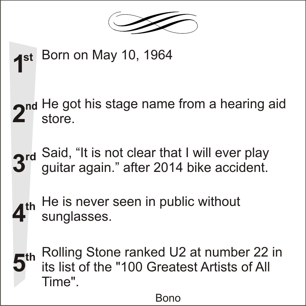 Timeline of key facts about a musician born on May 10, 1964.